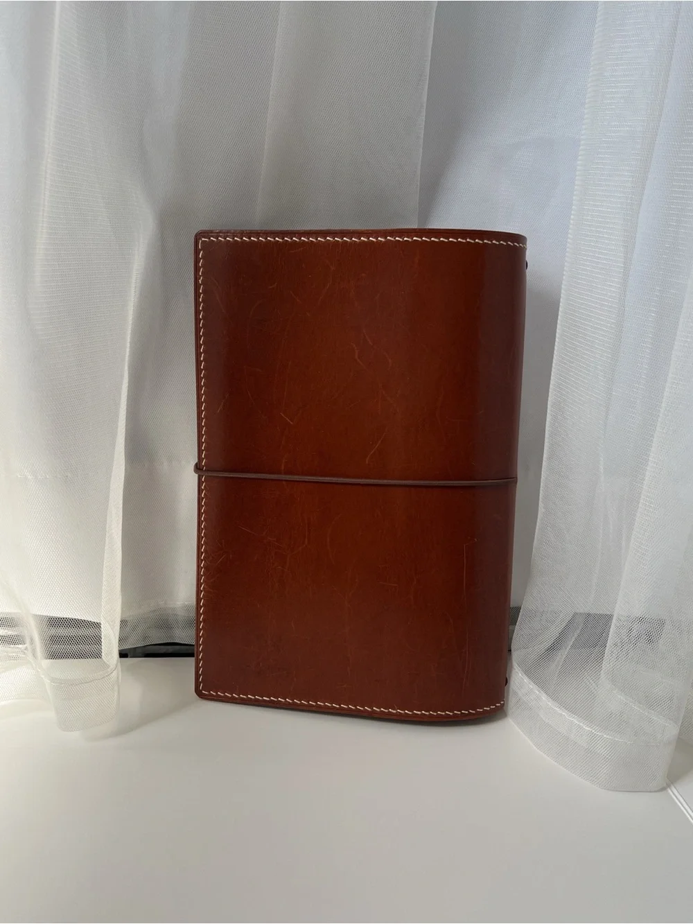 Travelers Notebook Chestnut Brown [a5] Leather Journal Cover - Brown Cord